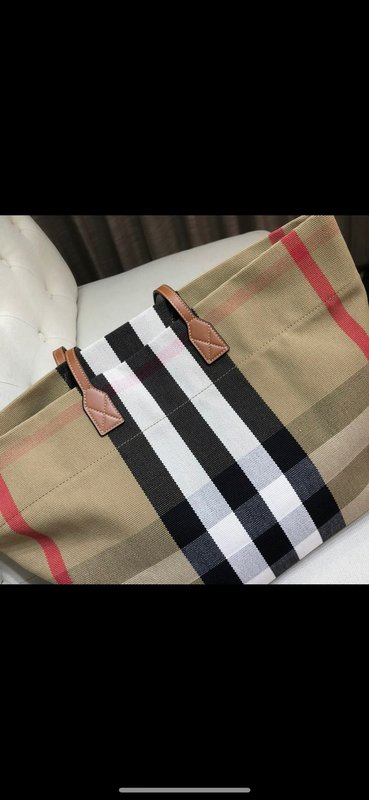 여성 클래식 체크 숄더 토트백 001-247811