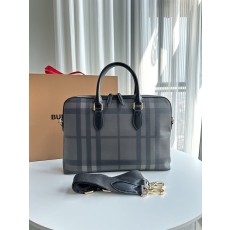 버버리 남성용 스모크 체크 브리프케이스 001-247843