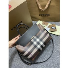 캐서린 체크 패턴 가죽 여성 핸드백 001-247884