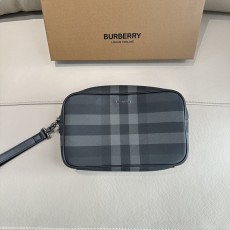 남성용 두꺼운 체크 클러치백 001-247892