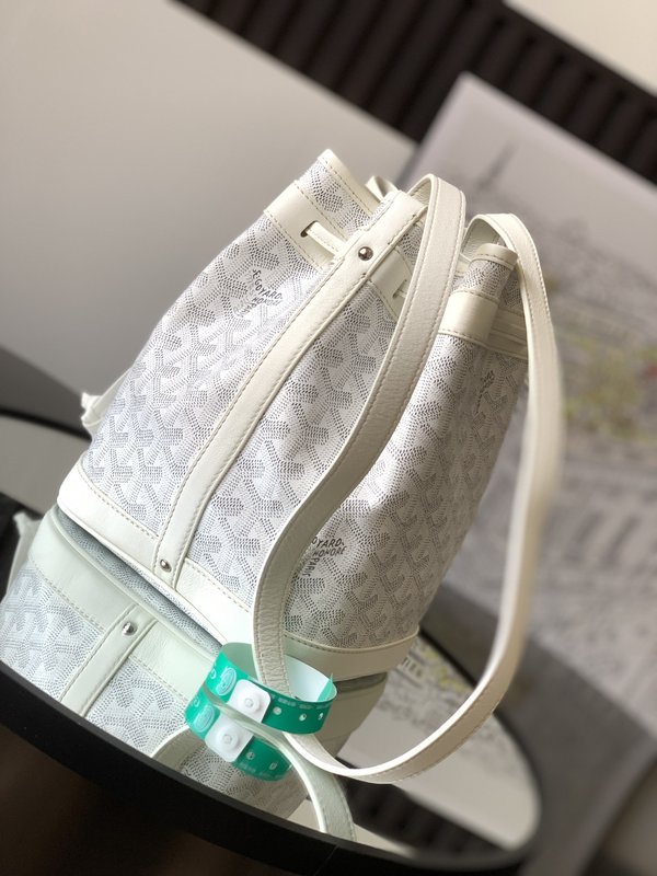 쁘띠 플로 모듈러 디자인 화이트 버킷백 001-248069