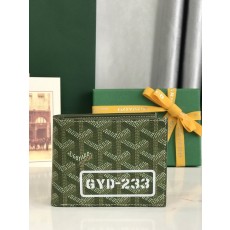 고야드 카키 그린 페인팅 숏 월렛 001-248162