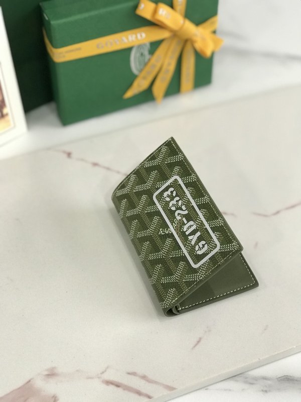 고야드 카키 그린 카드 지갑 001-248163