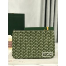 SENAT 미디엄 클러치백 카키 그린 실버 001-248165