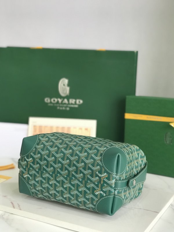 보잉 그린 더블 컴파트먼트 화장 파우치 001-248235