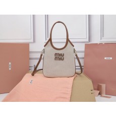 미우미우 타일 미니 토트백 탈착형 숄더스트랩 001-248370