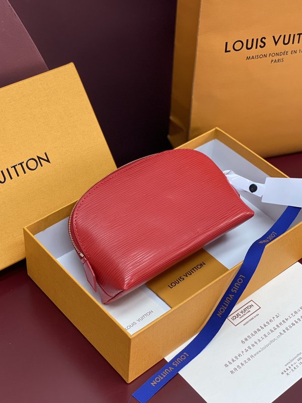 루이비통 레드 에피 레더 코스메틱 파우치 001-248552