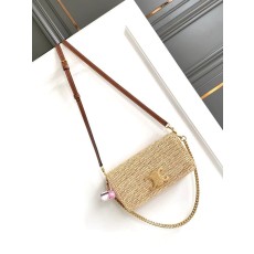 셀린 라피아 미니백 탈착형 숄더스트랩 001-249723