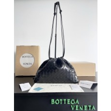 여성용 블랙 웨이브 핸드백 001-249757