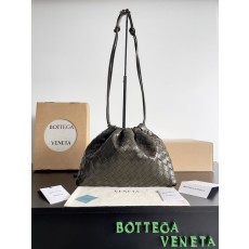 딥 카키색 브레이드 핸드백 001-249759