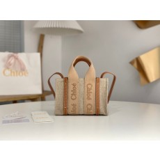 클로에 우디 토트백 티브라운 미니 001-249811