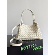 BV 미디엄 파라슈트 백 메탈 노트 핸드백 001-250392
