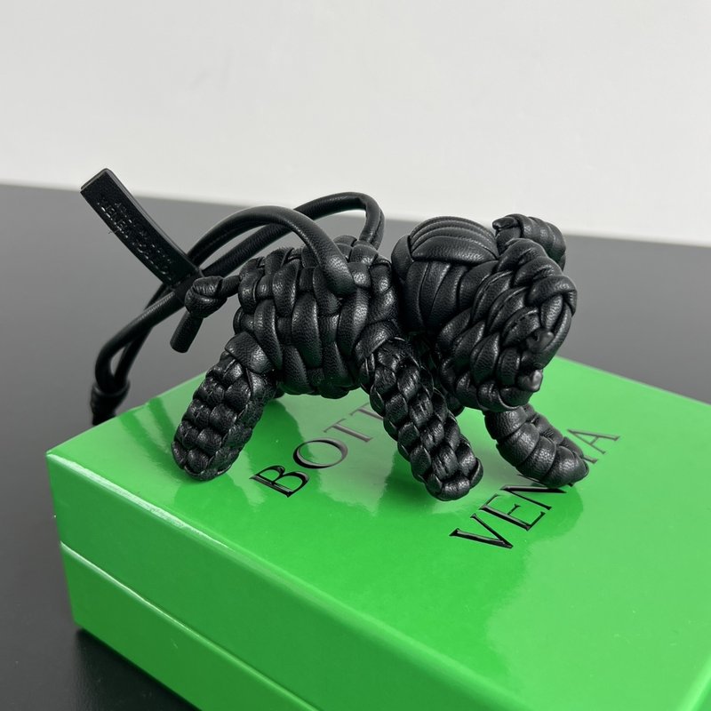 코끼리 모양 수제 편직 가방 장식품 001-250451
