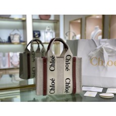 클로에 우디 토트백 캔버스 핸드백 001-251138