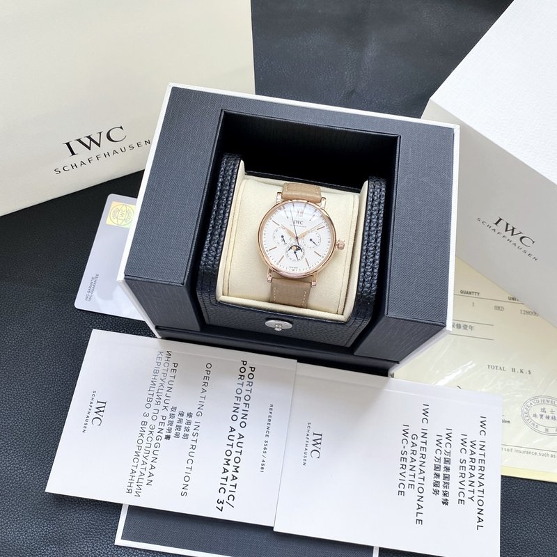 IWC 포르투기저 오토매틱 럭셔리 남성 시계 001-251279