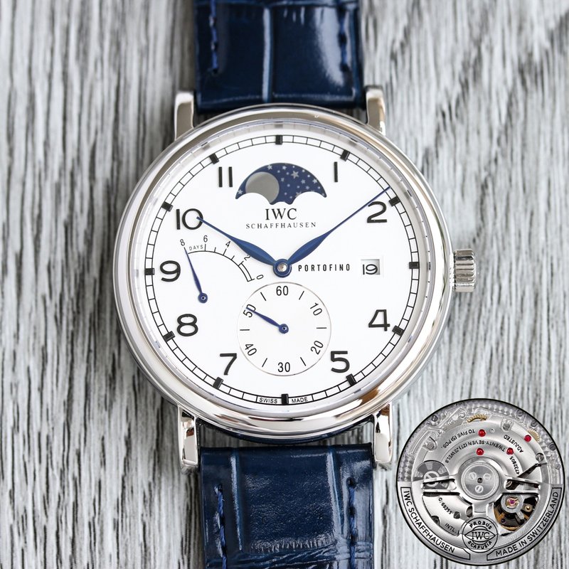 IWC 포르투기제 오토매틱 문페이즈 백케이스 시계 001-251289