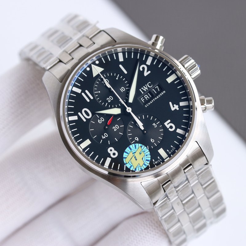 IWC 파일럿 크로노그래프 오매틱 남성 시계 001-251303
