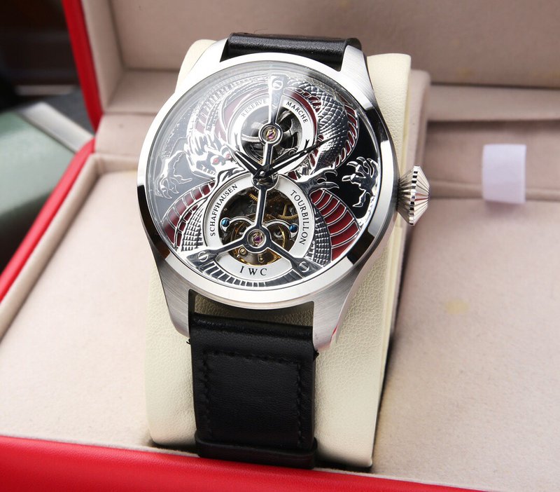 IWC 대형 파일럿 시리즈 투어빌롱 기계식 시계 001-251340