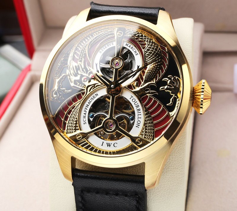 IWC 대형 파일럿 시리즈 투어빌롱 기계식 시계 001-251340