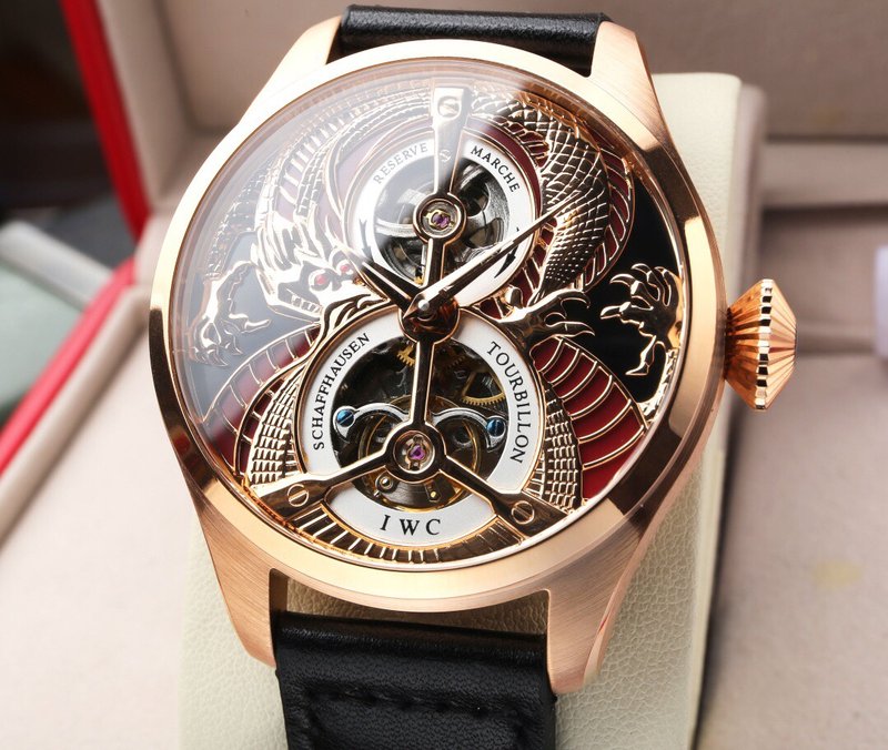 IWC 대형 파일럿 시리즈 투어빌롱 기계식 시계 001-251340
