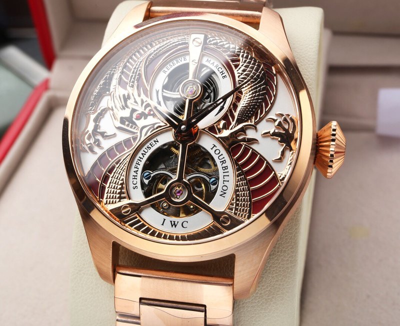IWC 대형 파일럿 시리즈 투어빌롱 기계식 시계 001-251341