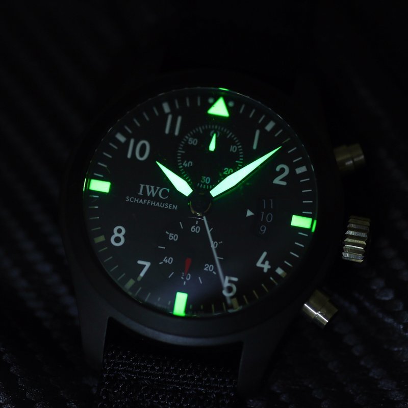 IWC 파일럿 시리즈 오토매틱 크로노그래프 남성용 시계 001-251383