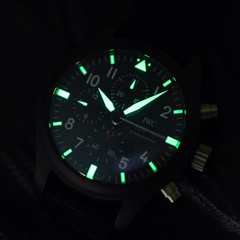 IWC 파일럿 시리즈 오토매틱 크로노그래프 남성용 시계 001-251384