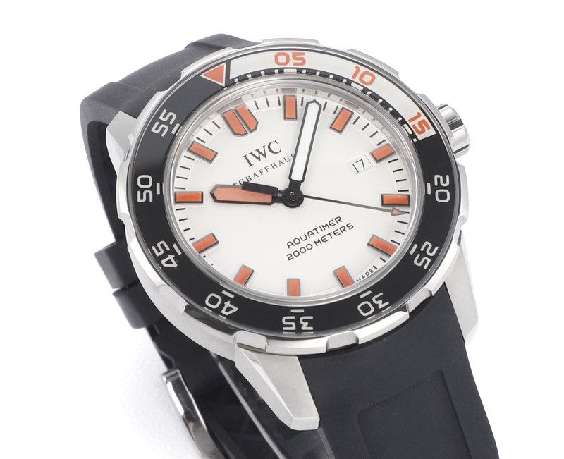 IWC 오션 시리즈 스틸 블랙 야광 다이빙 시계 001-251392