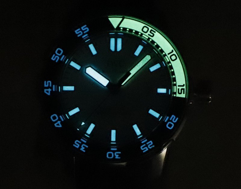 IWC 오션 시리즈 스틸 러버 스트랩 야광 다이빙 시계 001-251393