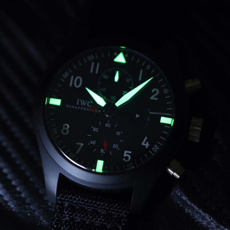 IWC 파일럿 시리즈 오토매틱 크로노그래프 남성용 시계 001-251398
