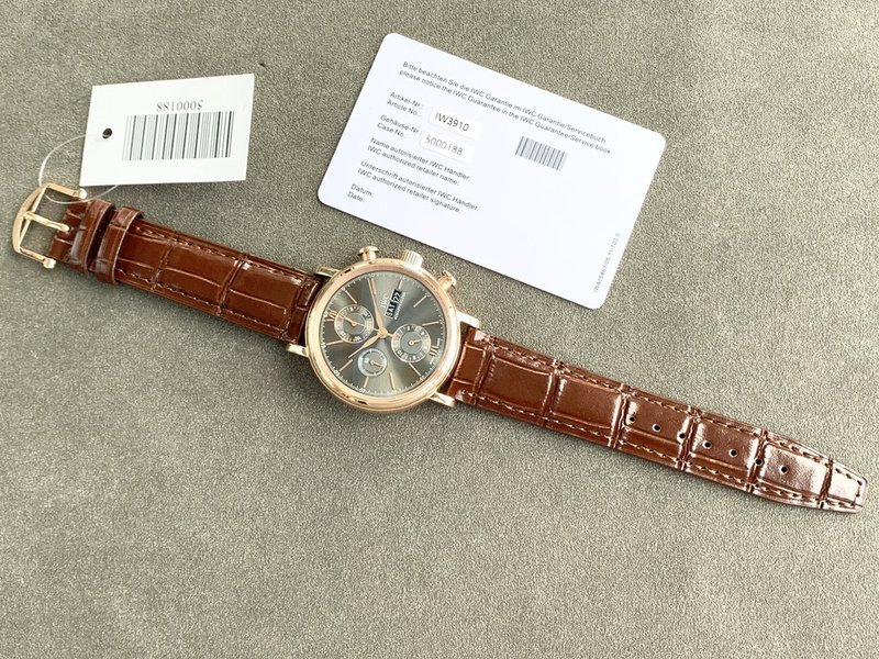 IWC 포르투기제 크로노그래프 스틸 워치 001-251405