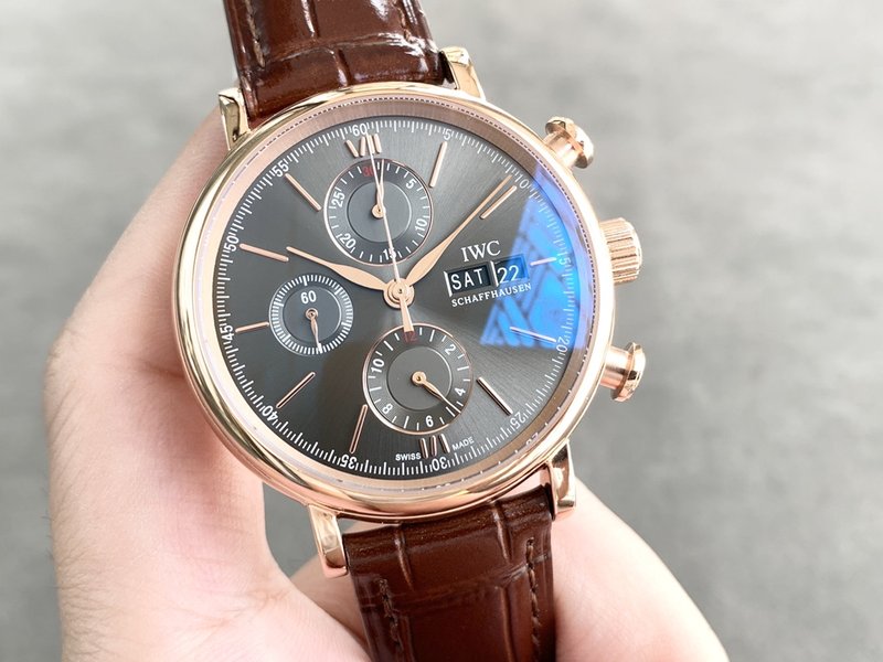IWC 포르투기제 크로노그래프 스틸 워치 001-251405