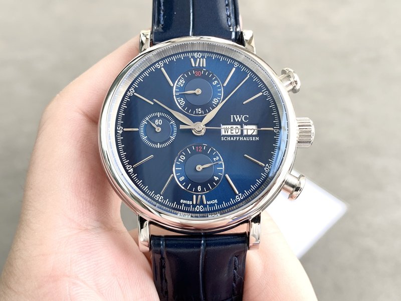 IWC 포르투기제 크로노그래프 스틸 워치 001-251407