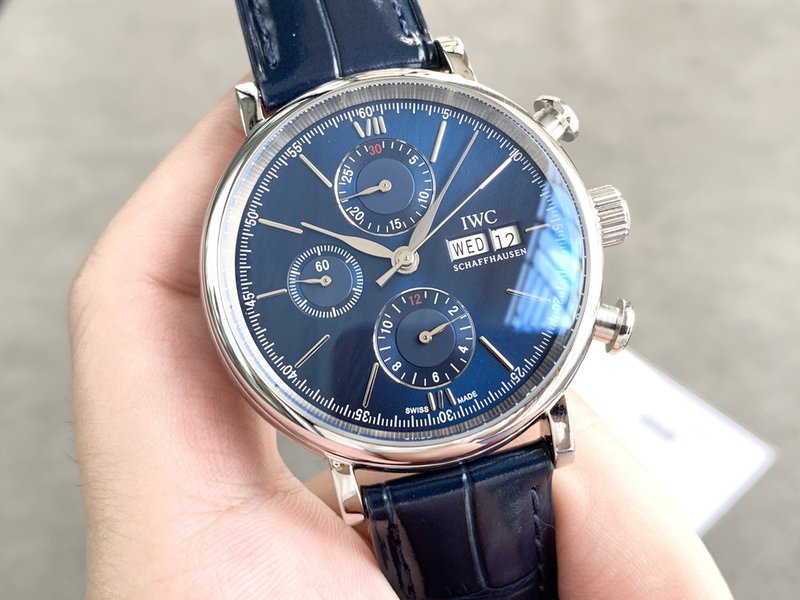 IWC 포르투기제 크로노그래프 스틸 워치 001-251407