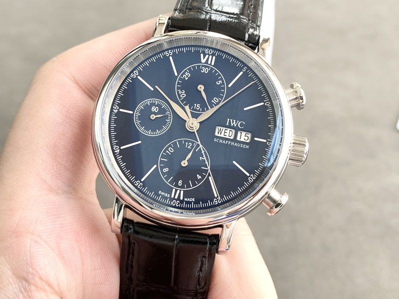IWC 포르투기제 크로노그래프 스틸 워치 001-251409