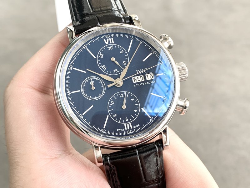 IWC 포르투기제 크로노그래프 스틸 워치 001-251409