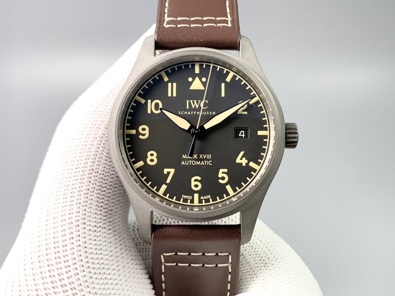 IWC 파일럿 마크 시리즈 빈티지 티타늄 케이스 시계 001-251410