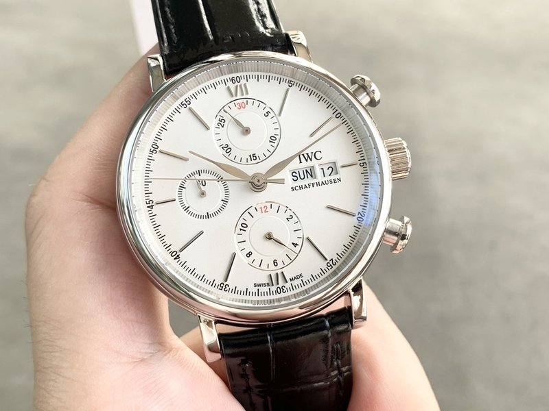 IWC 포르투기제 크로노그래프 스틸 워치 001-251414
