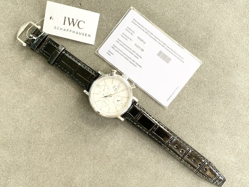 IWC 포르투기제 크로노그래프 스틸 워치 001-251414