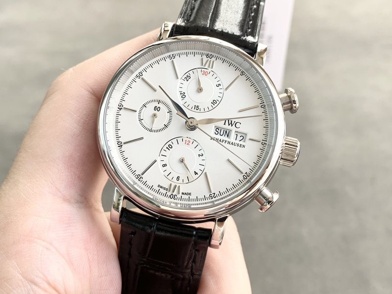 IWC 포르투기제 크로노그래프 스틸 워치 001-251414