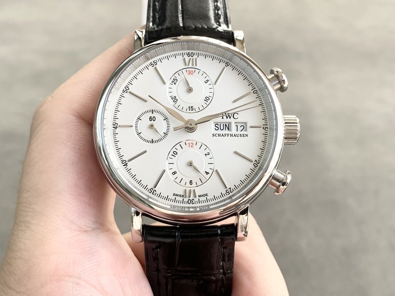 IWC 포르투기제 크로노그래프 스틸 워치 001-251414