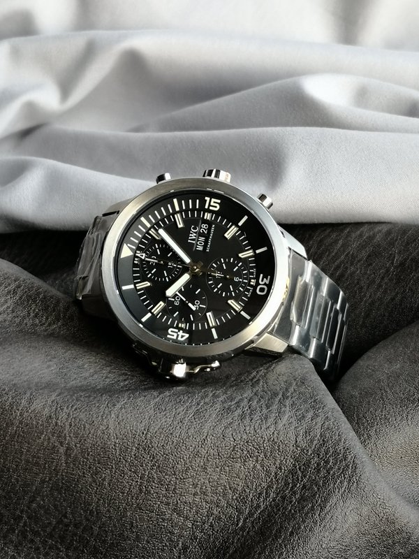IWC 아쿠아타이머 테인리스 오토매 시계 001-251437