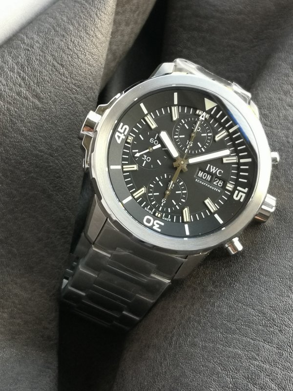 IWC 아쿠아타이머 테인리스 오토매 시계 001-251437