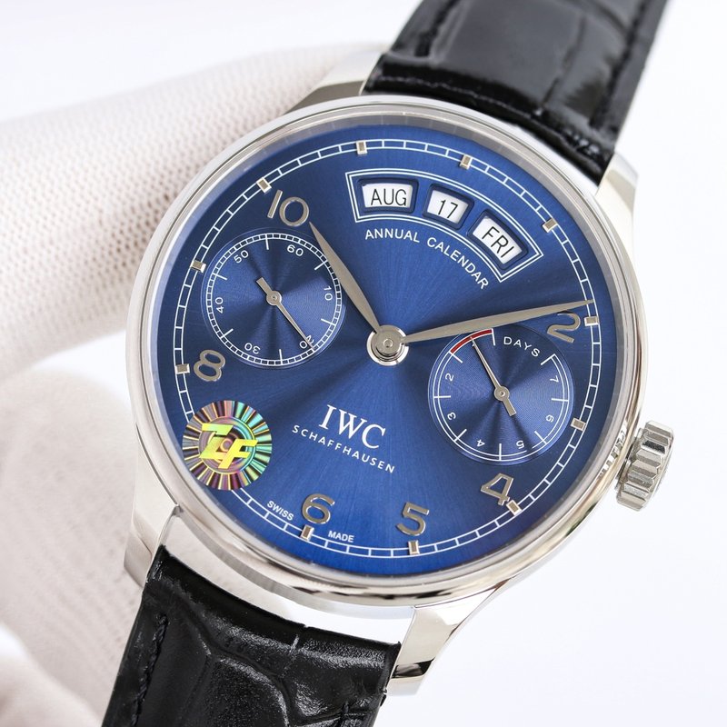 IWC 포르투기제 연력 캘린더 오토매틱 남성용 시계 001-251446