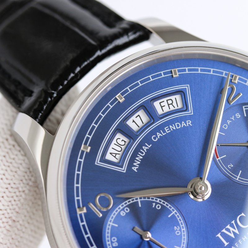 IWC 포르투기제 연력 캘린더 오토매틱 남성용 시계 001-251446