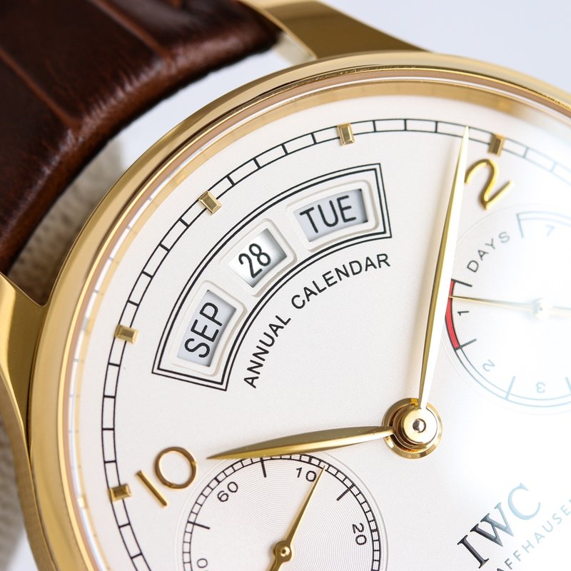 IWC 포르투기제 연력 캘린더 오토매틱 남성용 시계 001-251449