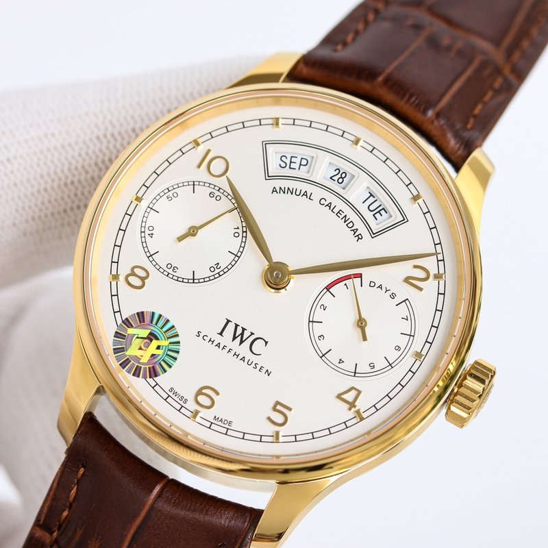 IWC 포르투기제 연력 캘린더 오토매틱 남성용 시계 001-251449