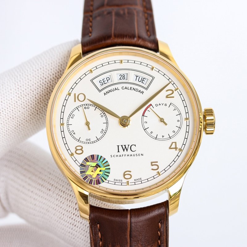 IWC 포르투기제 연력 캘린더 오토매틱 남성용 시계 001-251449