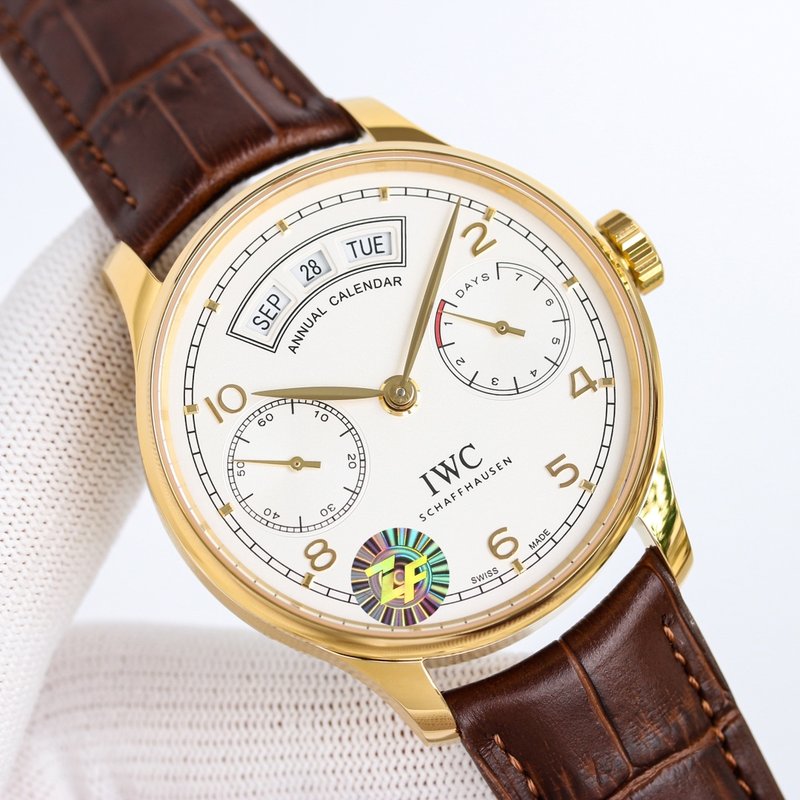 IWC 포르투기제 연력 캘린더 오토매틱 남성용 시계 001-251449