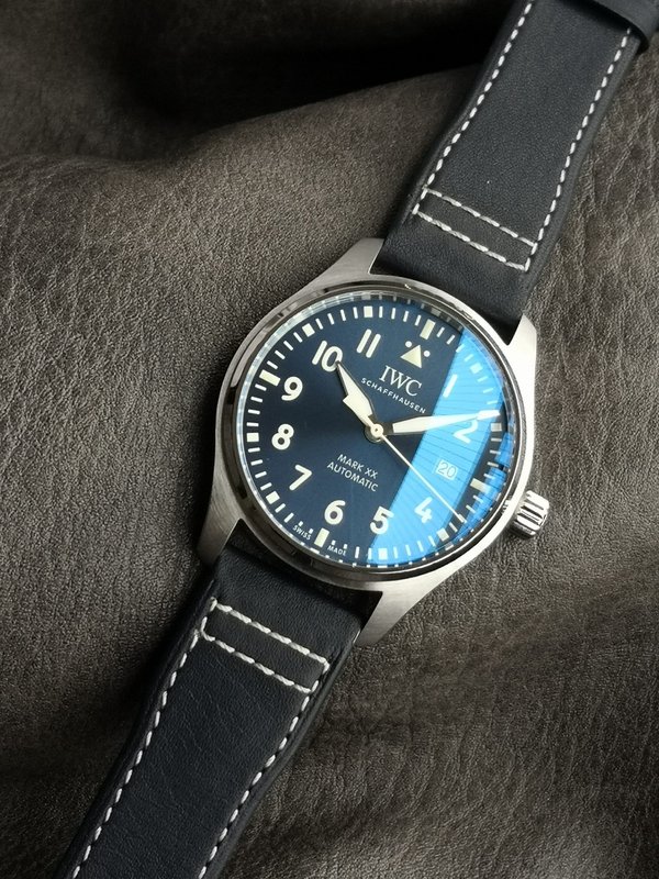 V7 팩토리 IWC 마크 20 파일럿 오매틱 시계 001-251471